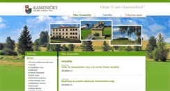Desktop Screenshot of obec-kamenicky.cz